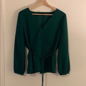 JCrew Emerald Blouse